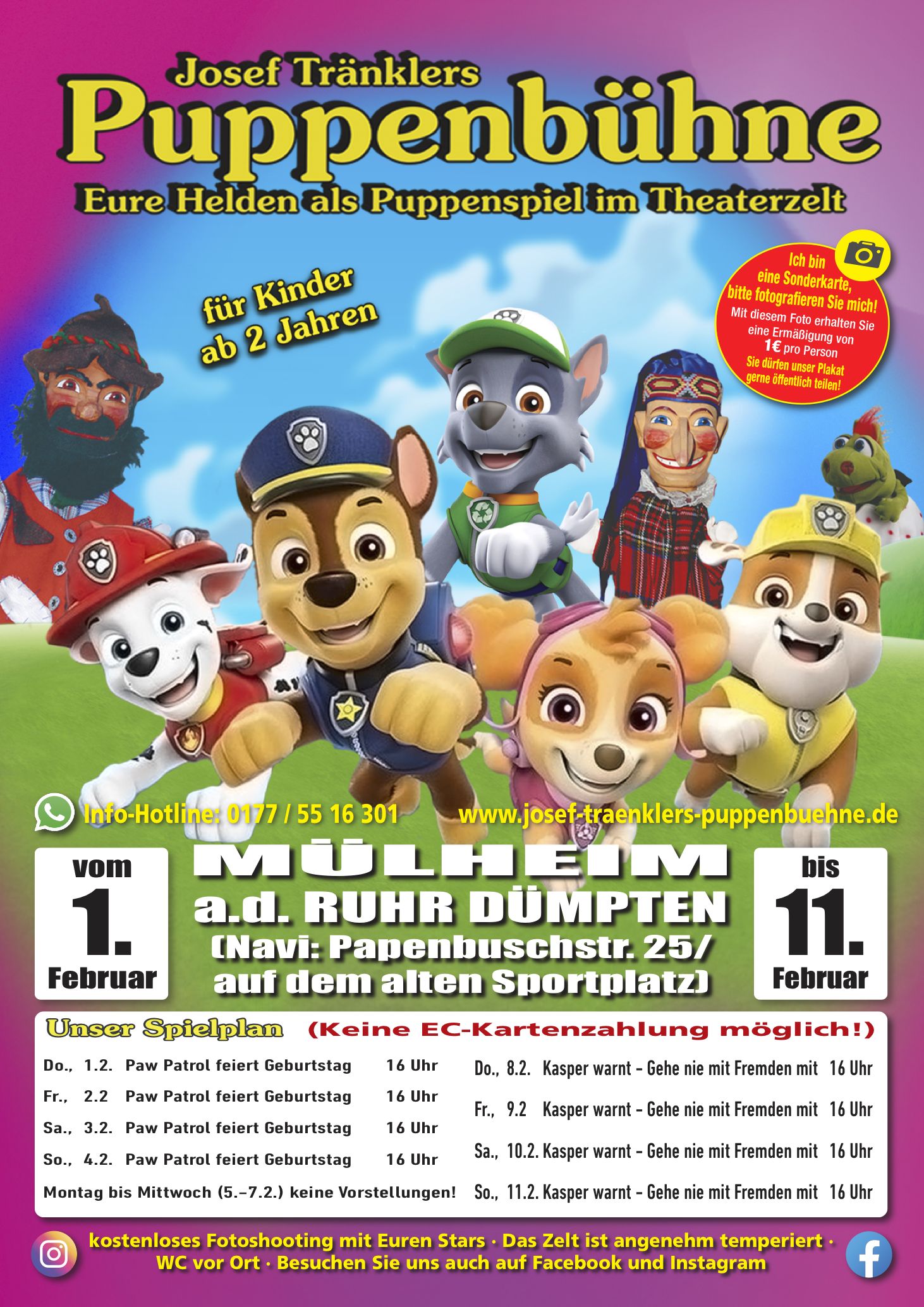 Puppentheater Paw Patrol feiert Geburtstag Libelle Magazin